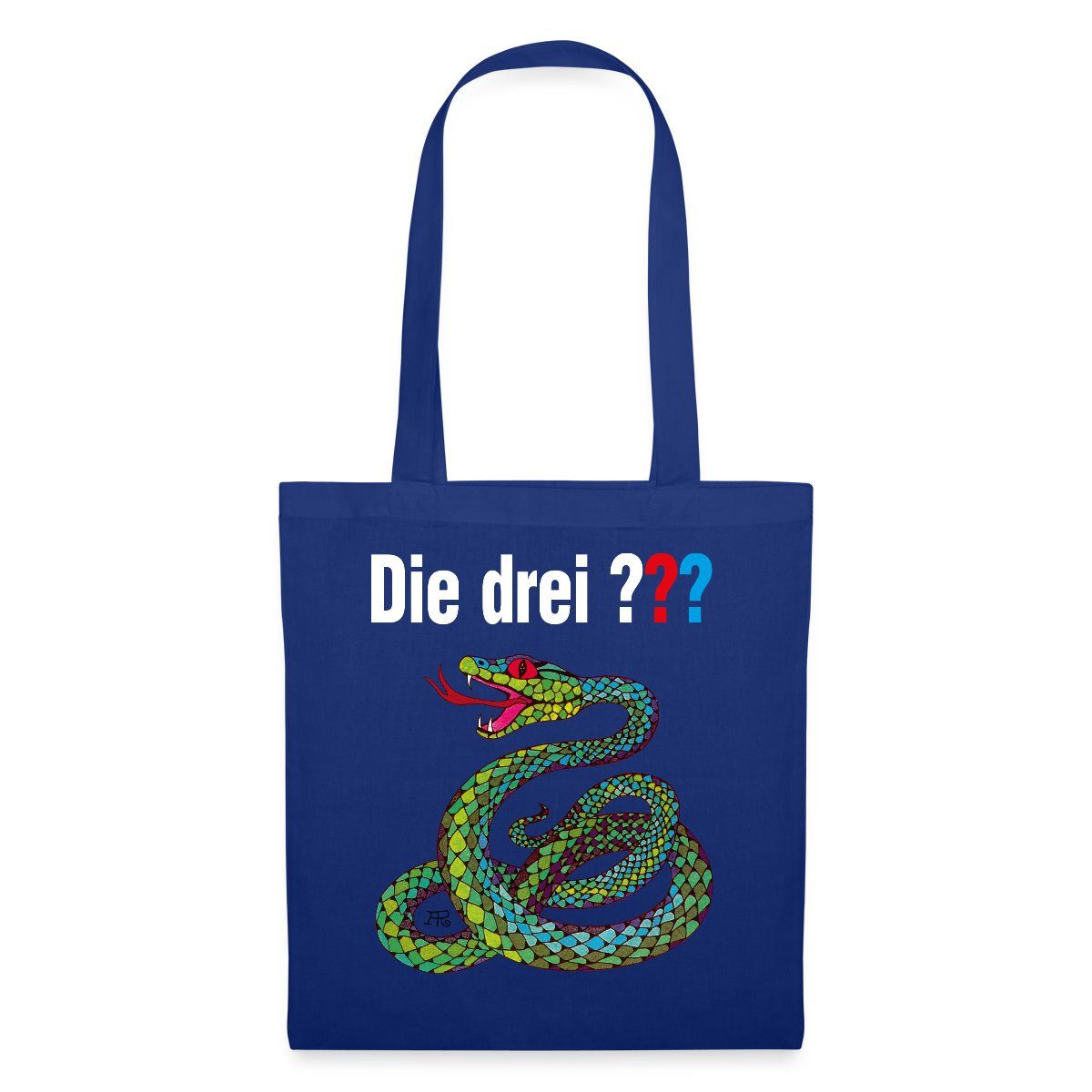 Henkeltasche Die Drei Fragezeichen und die singende Schlange Stoffbeutel