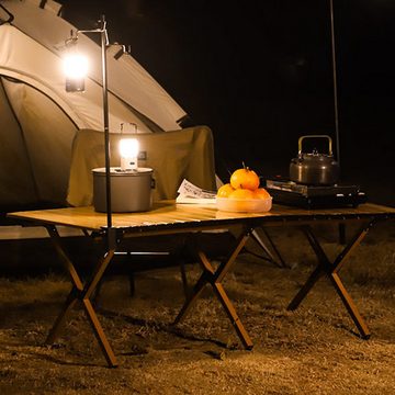 Rutaqian LED Laterne Mini LED Camping Laterne Wiederaufladbar Dimmbar 4 Leuchtmodi, LED fest integriert, Tragbare Retro Camp-Umgebungsleuchte IPX5 Wasserdichtes Zeltlicht