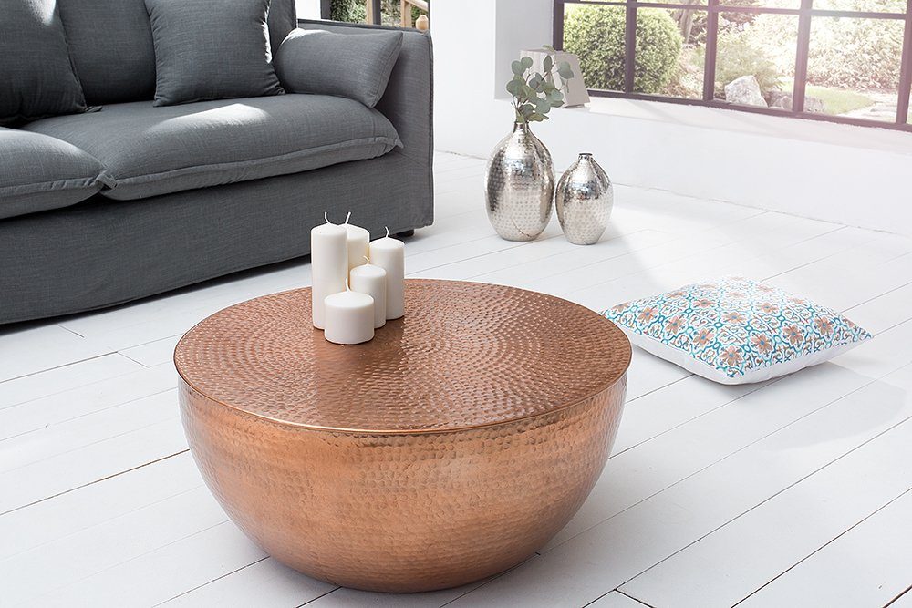 riess-ambiente Couchtisch ORIENT II Ø60cm kupfer (Einzelartikel, 1-St), Woh günstig online kaufen