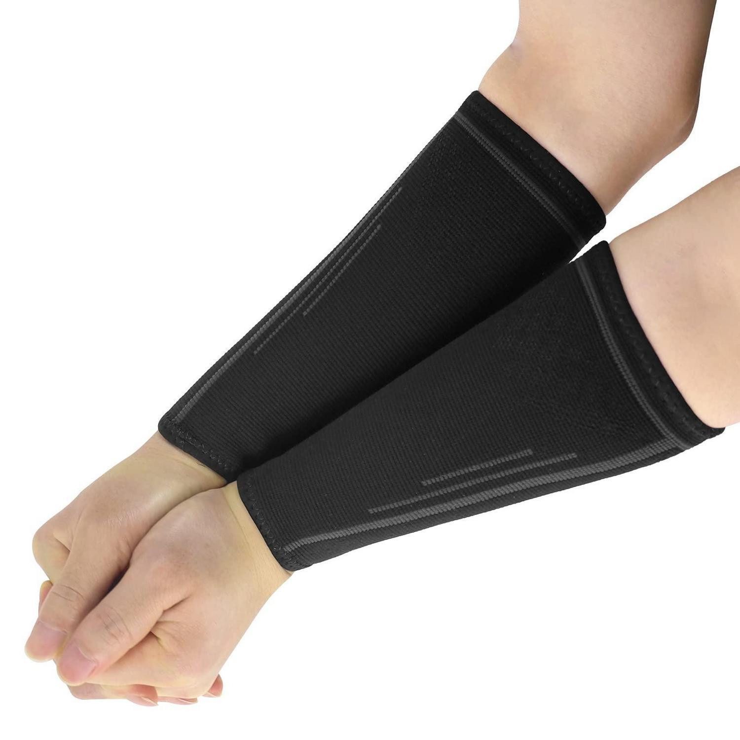LuxusKollektion Armlinge Volleyball Armschoner Damen/Herren Schwarz M (1-St)