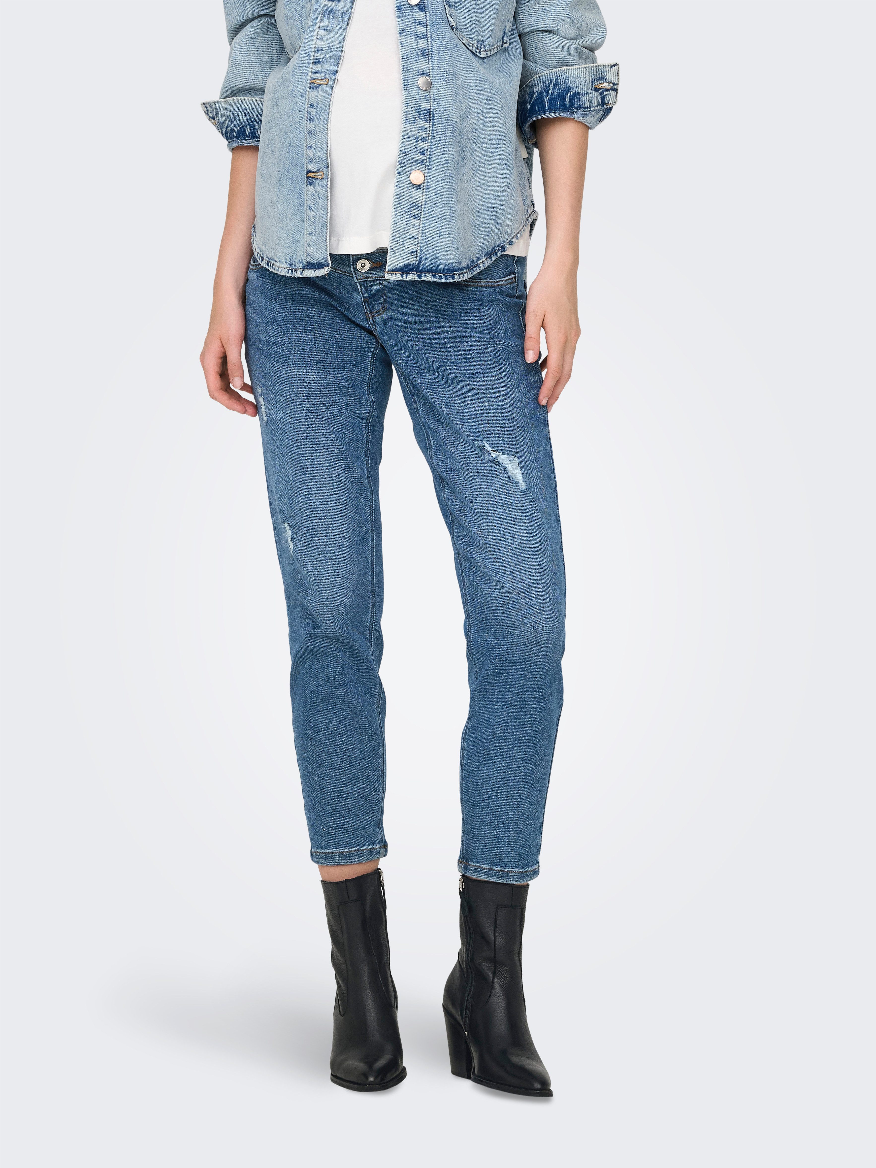 ONLY MATERNITY Umstandsjeans OLMCATWALK HW MOM AK DES DNM PIM040 NOOS