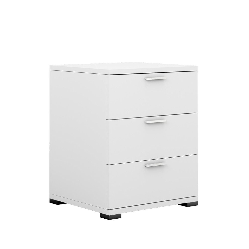 Vicco Nachtschrank Marseille, Weiß/Weiß, 46.2 x 60 cm (1-St)