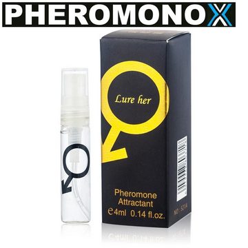 MAVURA Eau de Parfum »PHEROMONOX LURE HER Pheromone Parfum Sex Lockstoff«, für Männer Pheromon Parfüm - NEU & OVP 4ml (10ml/24,98)