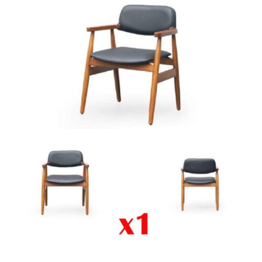 JVmoebel Esszimmerstuhl Moderne Polsterstühle aus Textil und Holz in eleganter Optik, Made in Europa