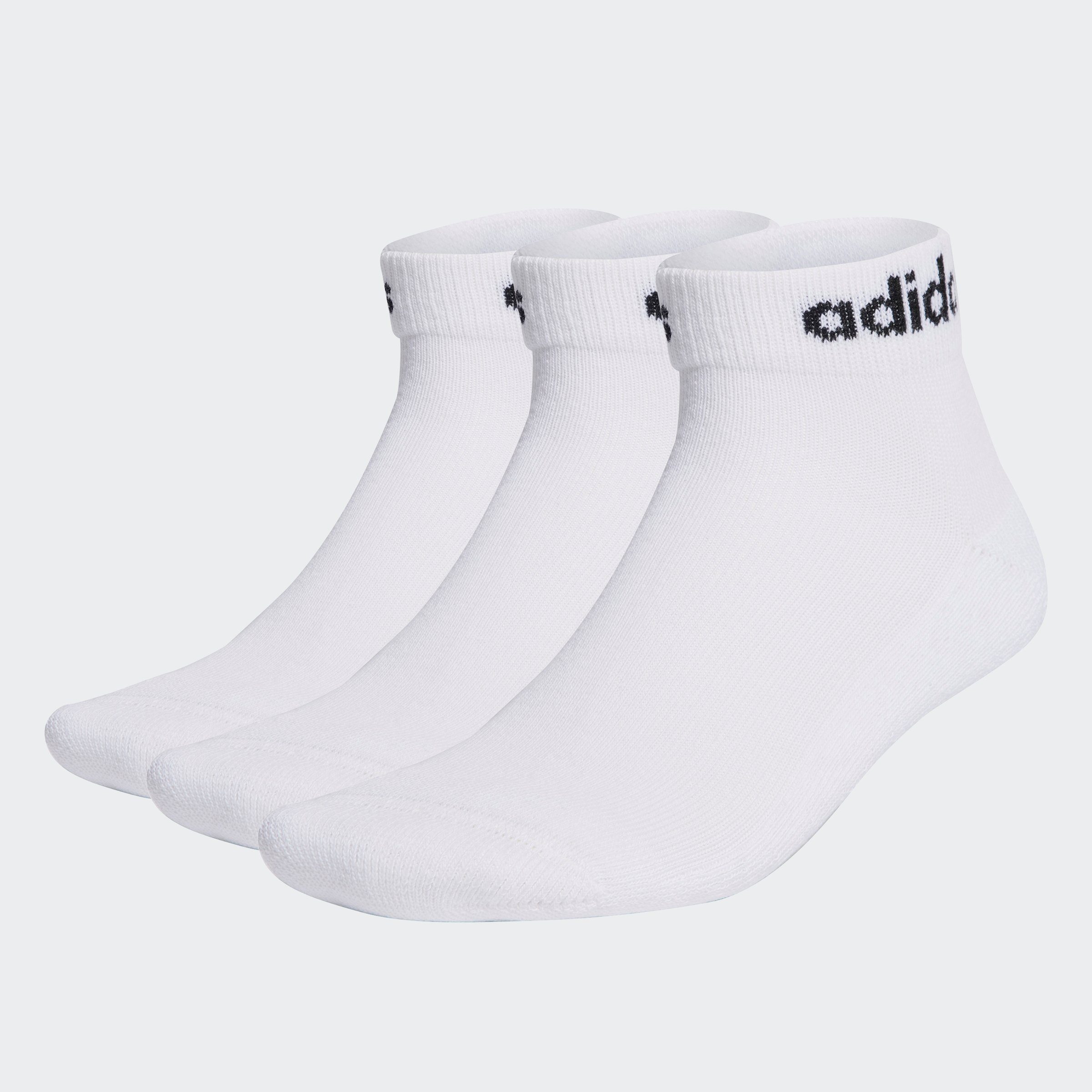 adidas Performance Funktionssocken LINEAR CUSHIONED ANKLE SOCKEN, 3 PAAR (3 günstig online kaufen