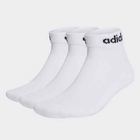 adidas Performance Sportsocken LINEAR CUSHIONED ANKLE SOCKEN, 3 PAAR (3-Paar)