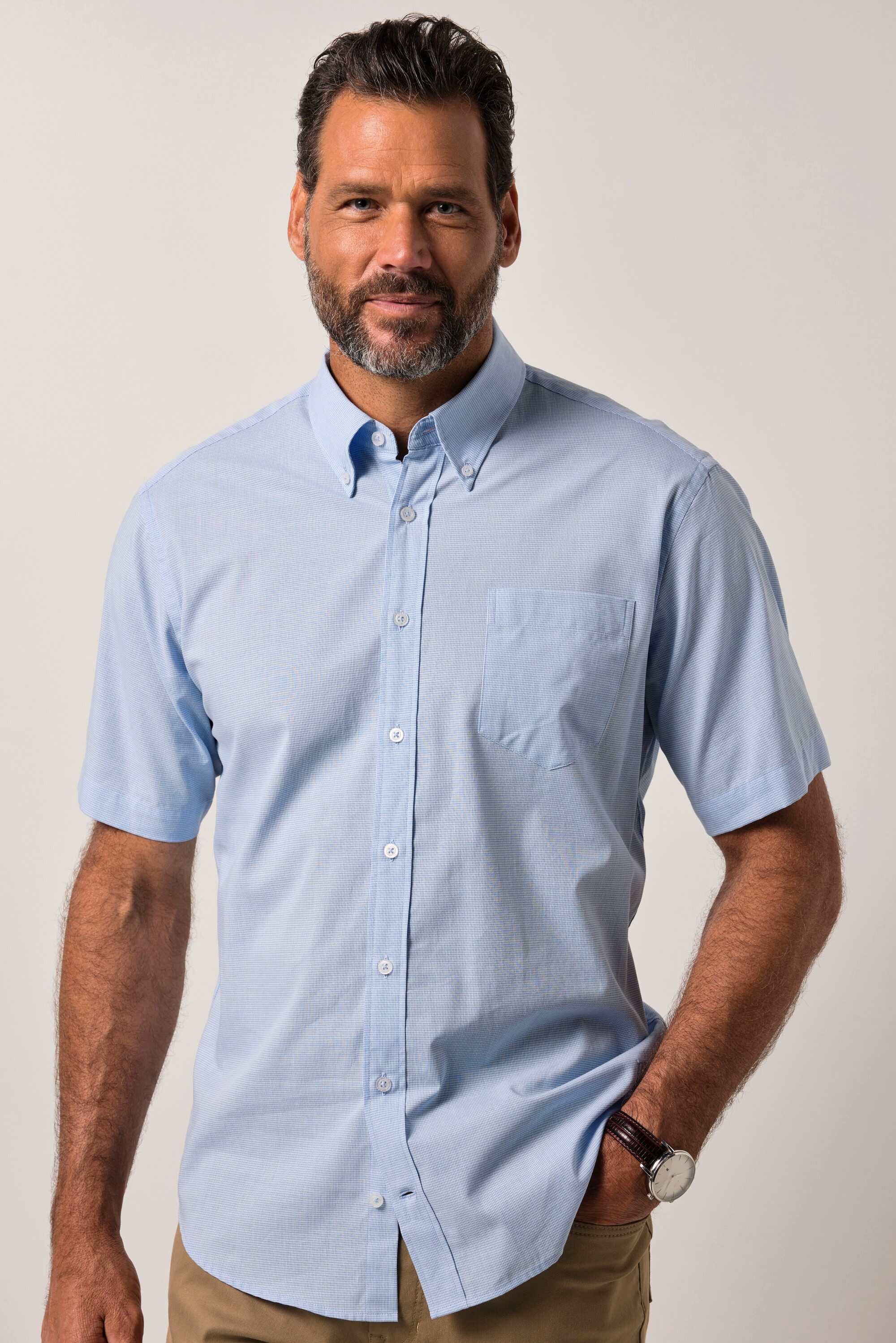 JP1880 Kurzarmhemd JP1880 Hemd Halbarm Buttondown-Kragen günstig online kaufen