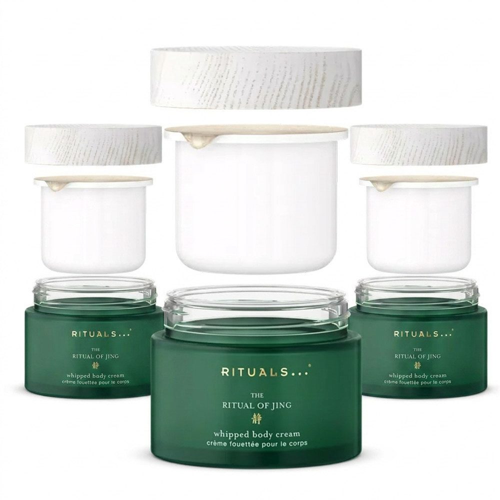 Rituals Körpercreme Rituals Jing Whipped Body Cream Refill 3er Set, 1-tlg., Vorteilspack mit drei Nachfüllungen