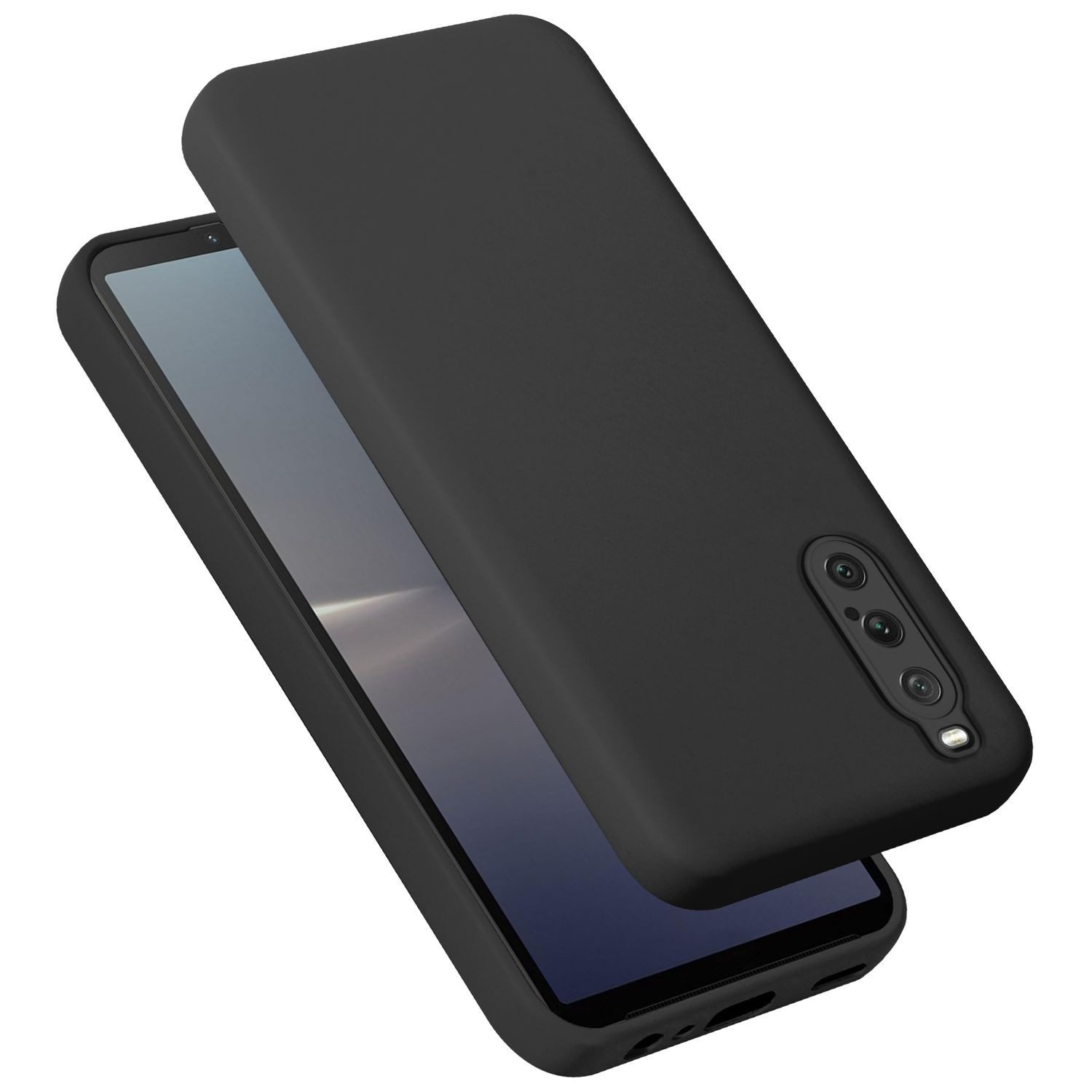 Cadorabo Handyhülle für Sony Xperia 10 V Hülle Sony Xperia 10 V, Flexible Hülle TPU Silikon Schutzhülle Back Cover Case