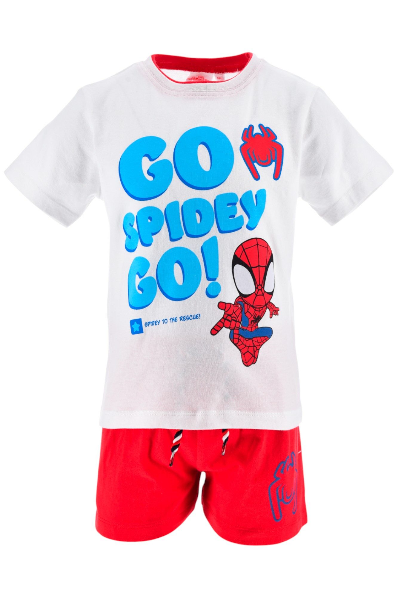 Spiderman T-Shirt & Shorts Set Spidey & Amazing Friends (2-tlg) Jungen Sommeroutfit Gr. 92 - 110 cm