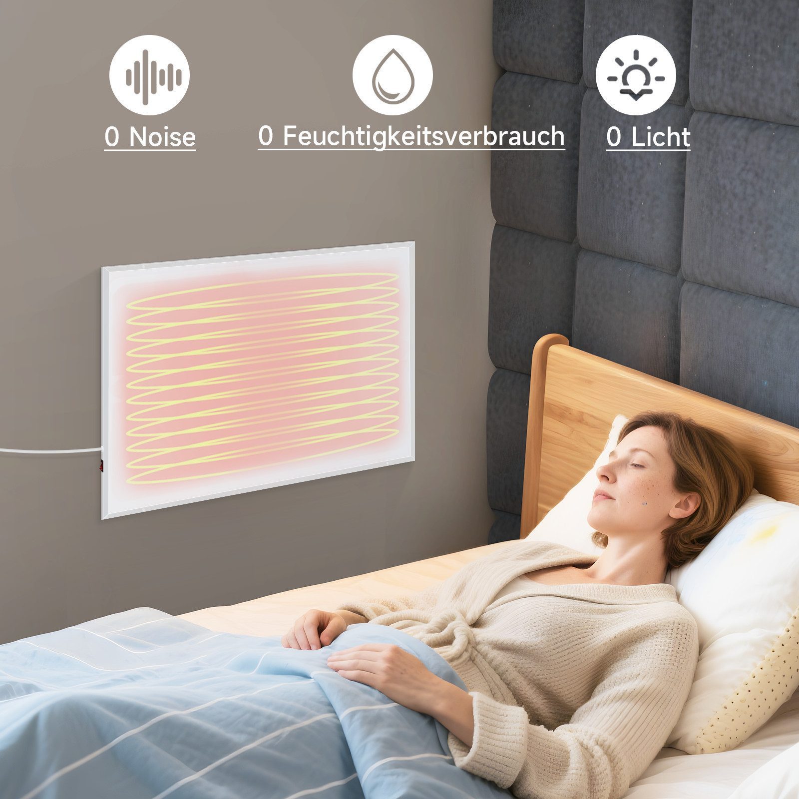 Nettlife Infrarotheizung Energiesparend Infrarot Wandheizung 170/290W günstig online kaufen