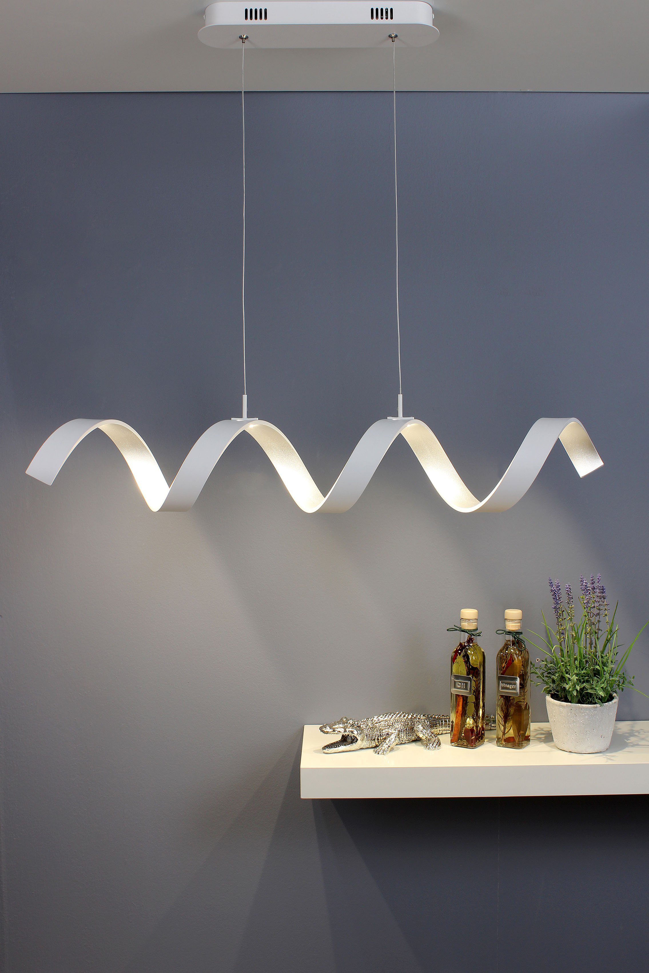 LUCE Design LED Pendelleuchte HELIX, Warmweiß LED integriert, fest