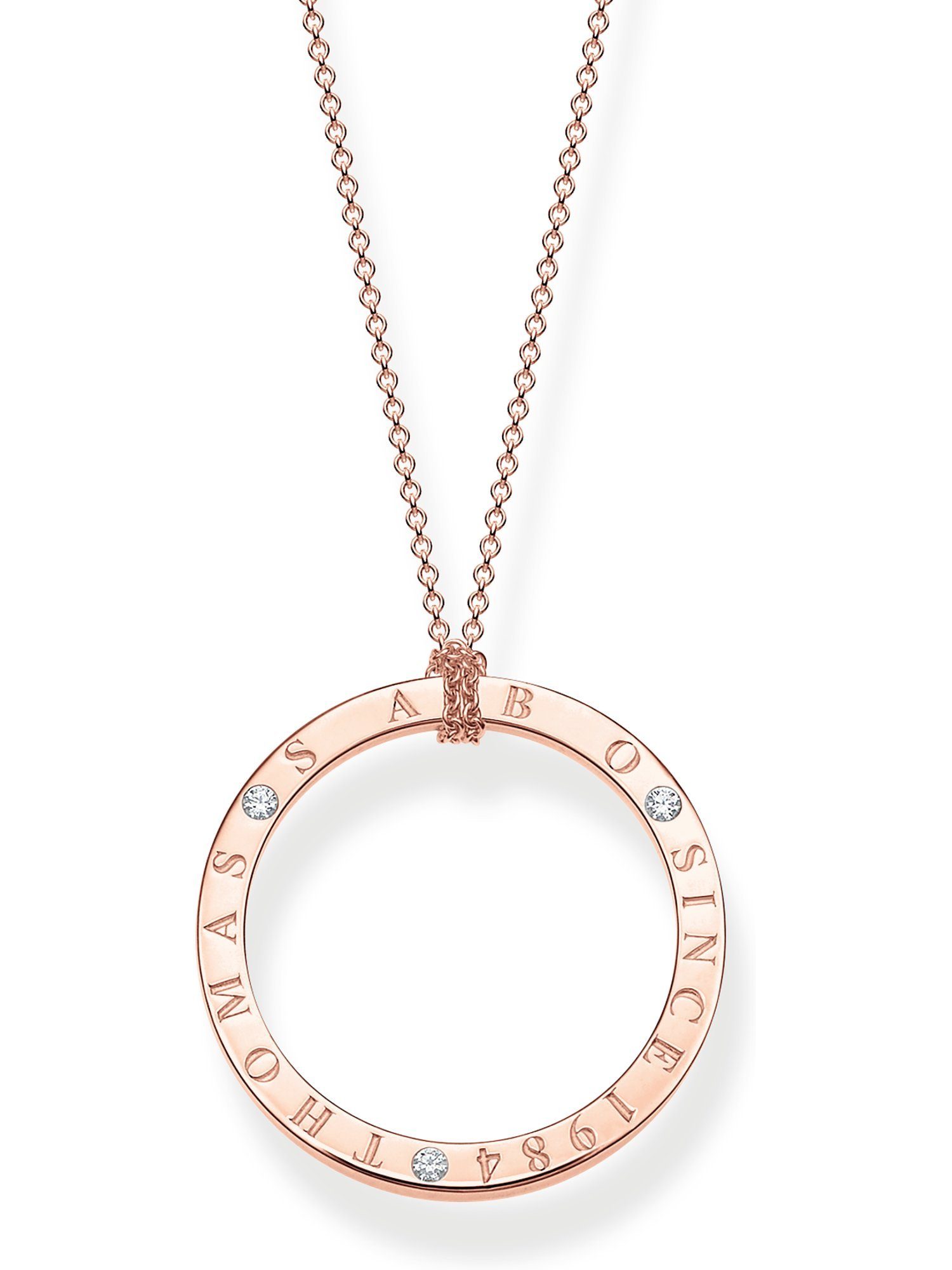 THOMAS SABO Silberkette Thomas Sabo Damen-Kette 925er Silber Zirkonia