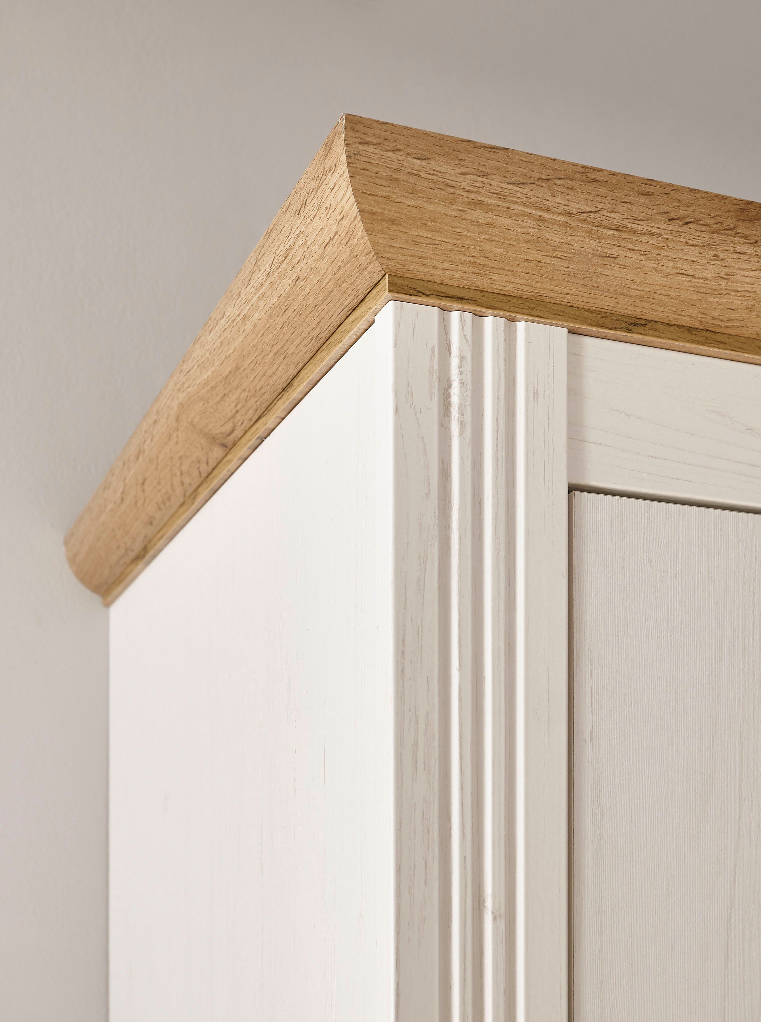 Home affaire Schlafzimmer-Set Westminster, beinhaltet 1 Bett, Kleiderschrank 3-türig und 1 Wandpaneel