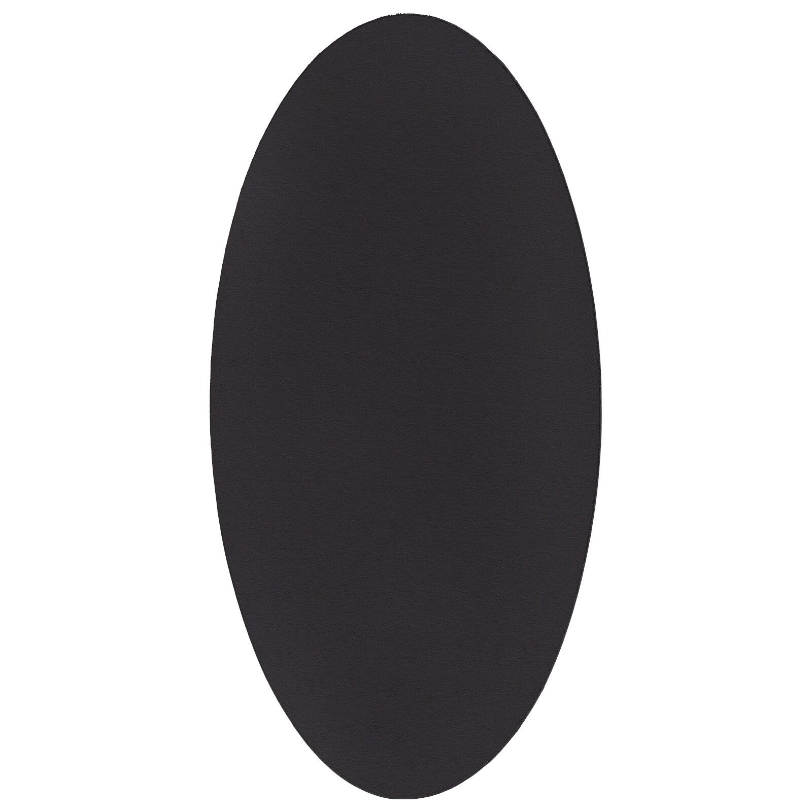 vidaXL Teppich 100 x 200 cm Teppich HUARTE Schwarz 100x200 cm Oval, Höhe: 1 mm