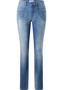 ANGELS Skinny-fit-Jeans Destroyed Jeans Skinny Pocket mit Reißverschluss