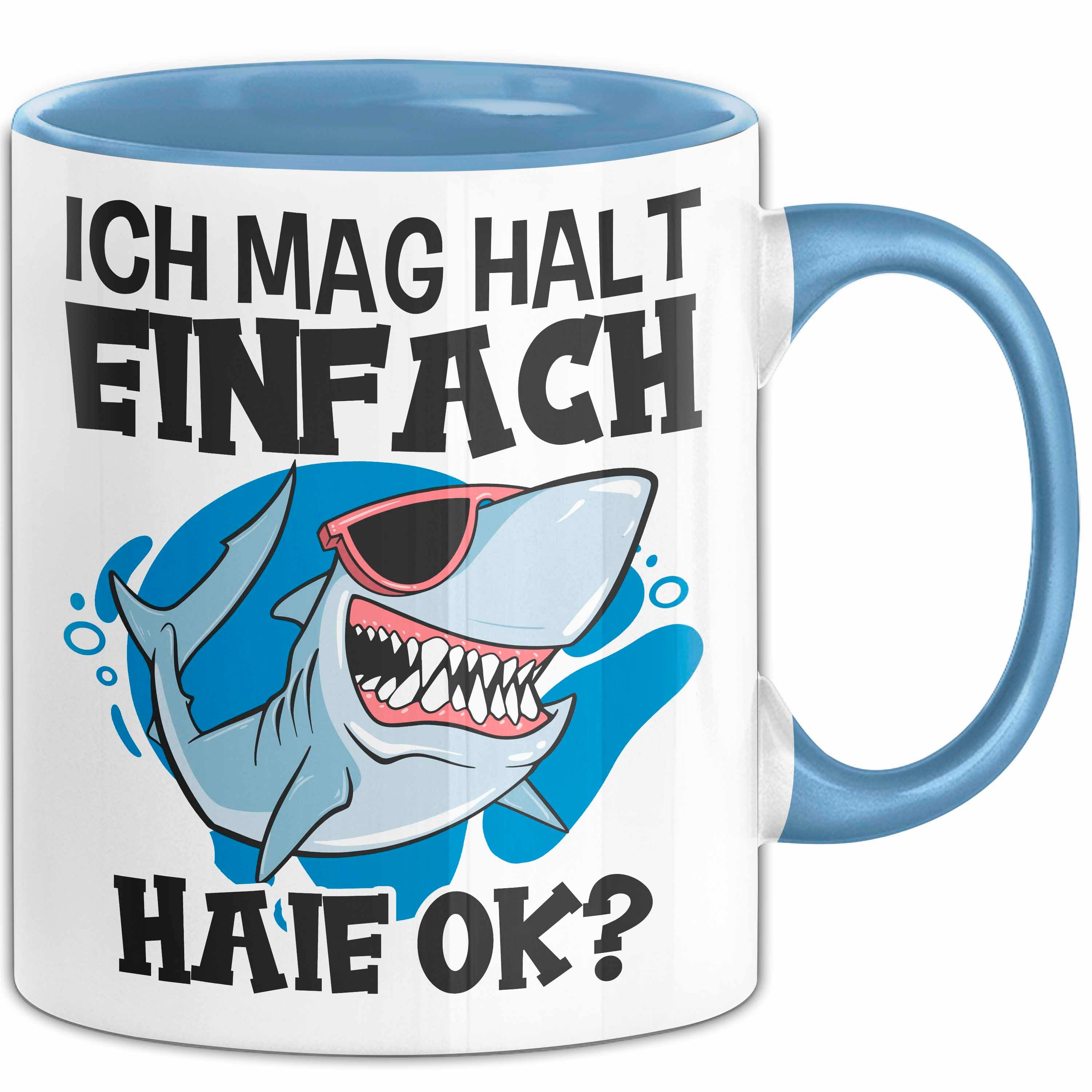 Tasse Hai Tasse Geschenk Haifisch Liebhaber Ich Mag Halt Einfach H