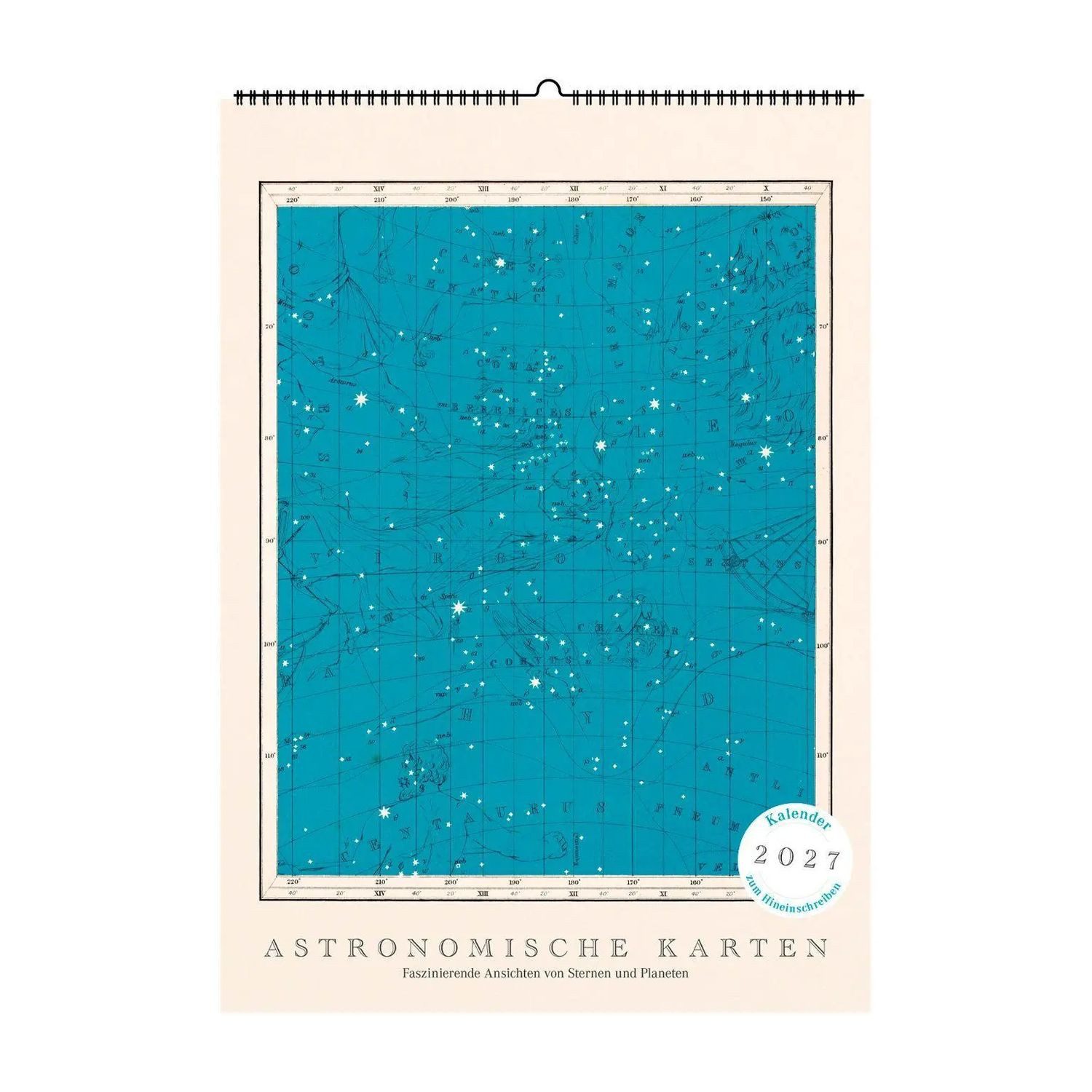 Wandkalender Astronomische Karten. Wandkalender 2027