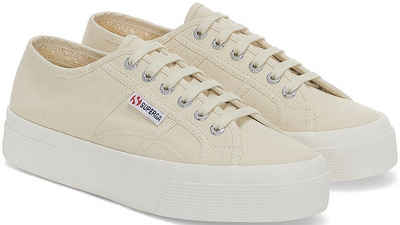 Superga 2740-PLATFORM Plateausneaker mit klassischem Canvas-Obermaterial