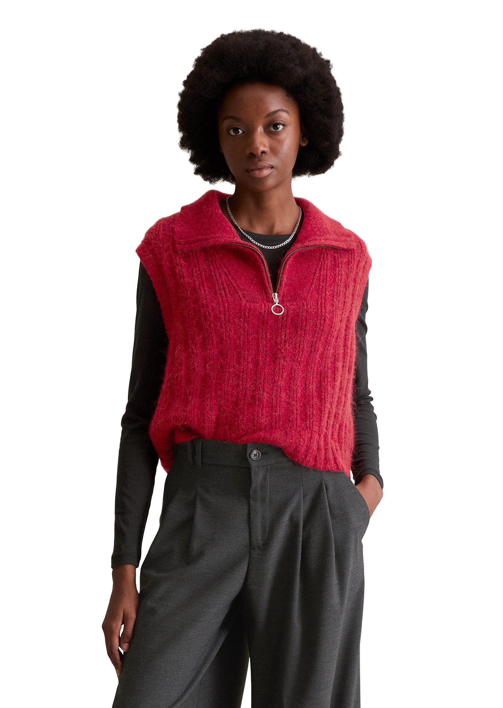 Marc O'Polo DENIM Strickpullover aus edlem Wolle-Alpakawolle-Mix