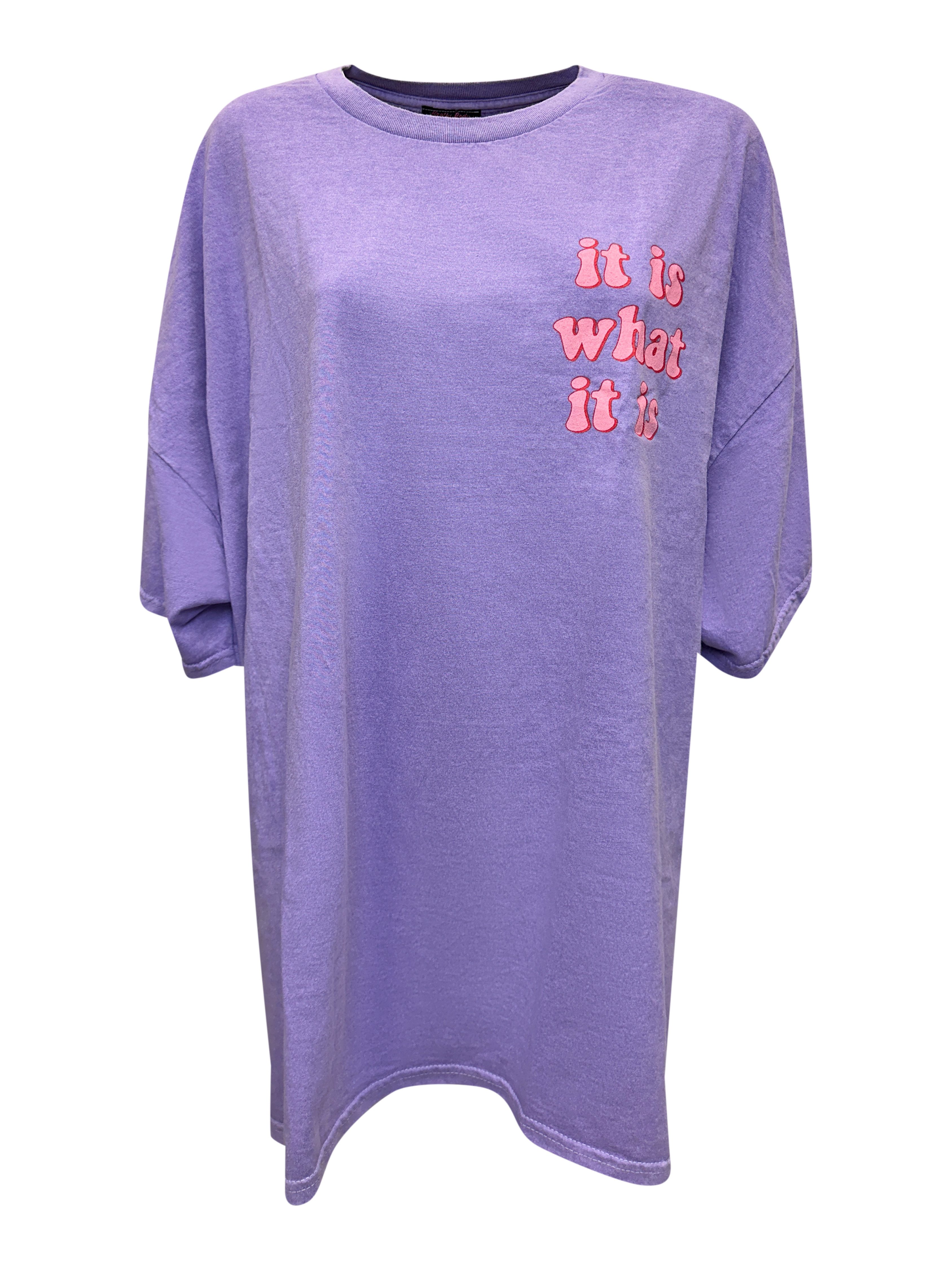 Worldclassca T-Shirt Worldclassca Oversized Print T-Shirt It is What is it günstig online kaufen