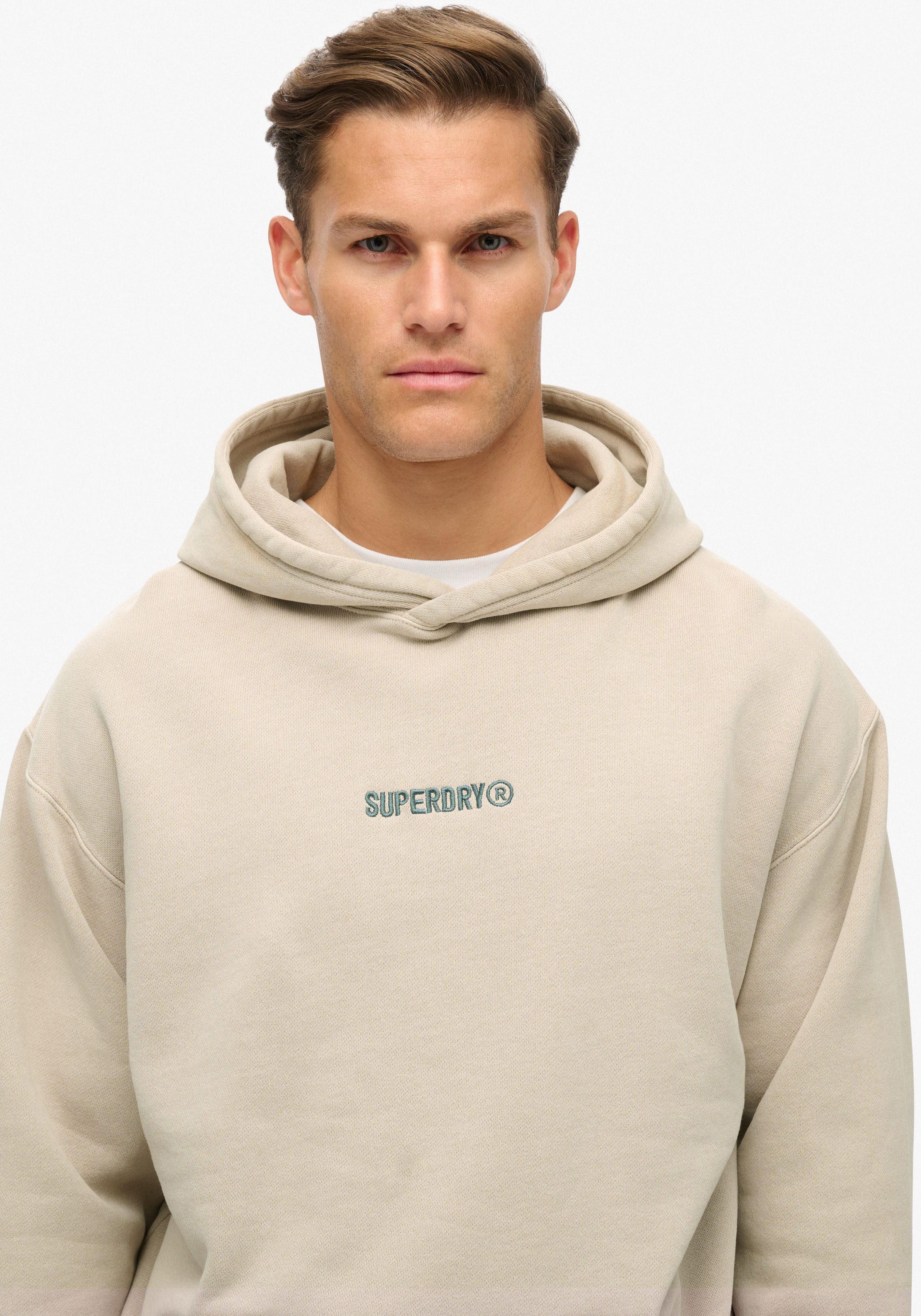 Superdry Kapuzensweatshirt MICRO LOGO GRAPHIC LOOSE günstig online kaufen