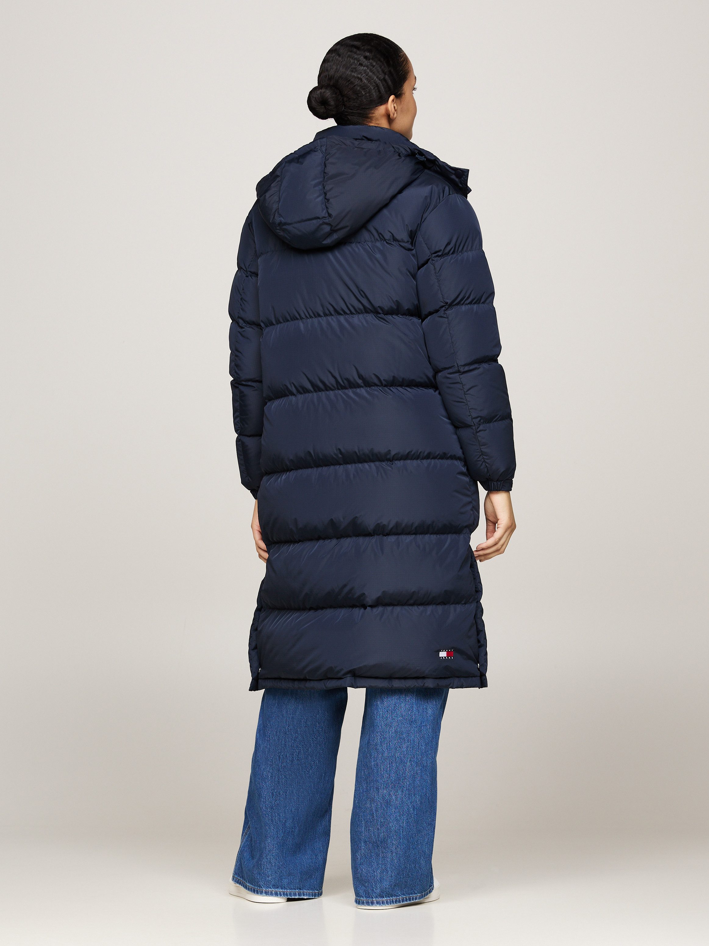 Tommy Jeans Steppmantel TJW ALASKA LONG PUFFER EXT Kunstfaser