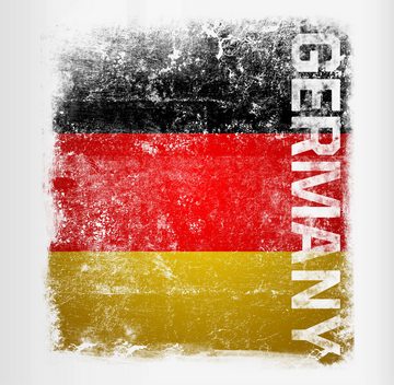 Shirtracer Tasse Germany Vintage Flagge, Keramik, 2024 Fussball EM Fanartikel