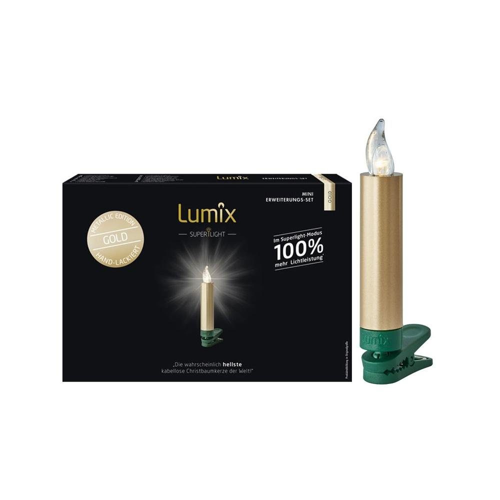 Krinner LED-Kerze Lumix SuperLight Metallic 6er