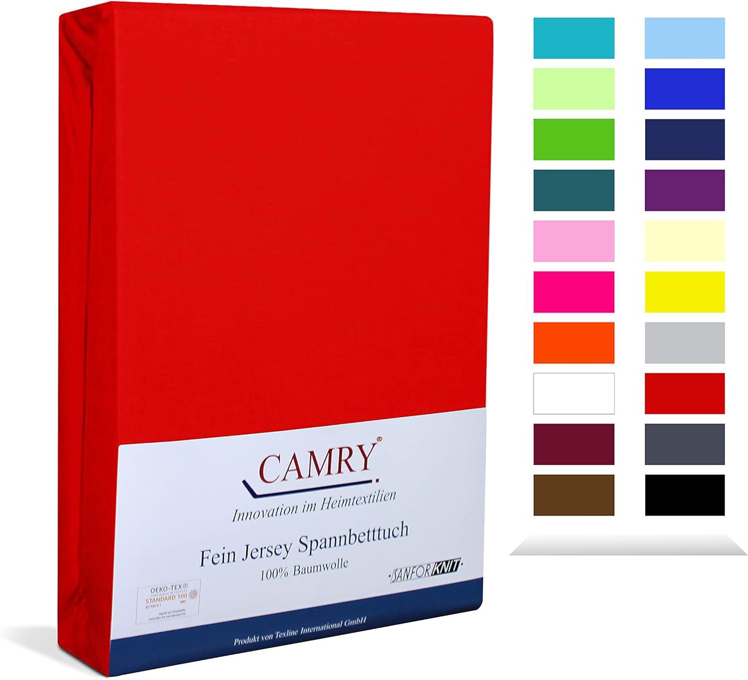 Camry Spannbettlaken CLASSIC, Jersey Baumwolle, Gummizug: rundum, viele Far günstig online kaufen