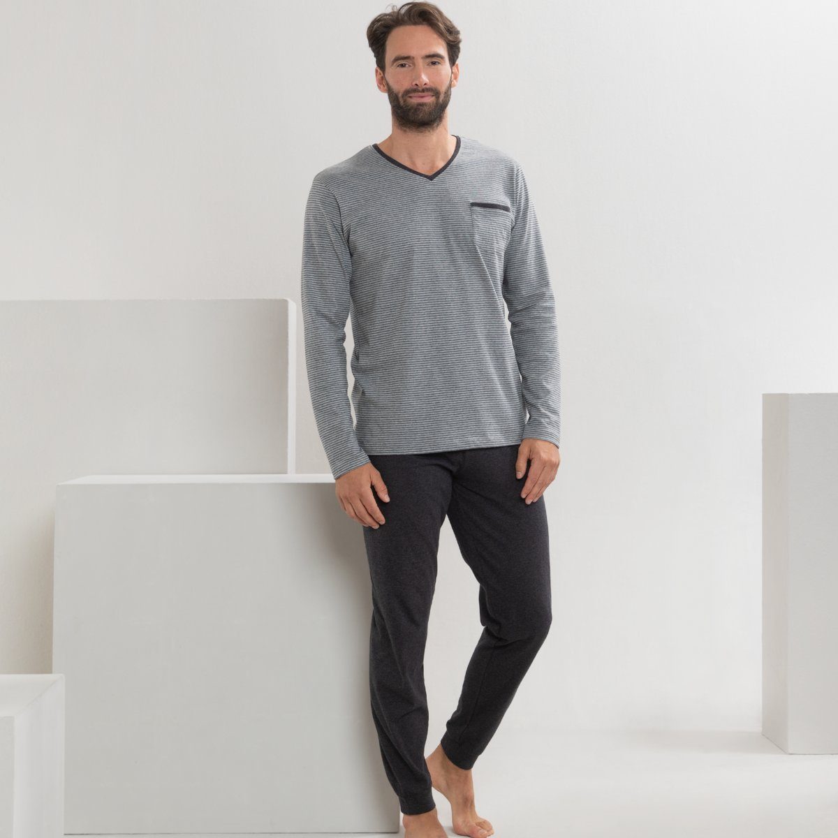 LIVING CRAFTS Schlafanzug COLIN GOTS zertifiziert