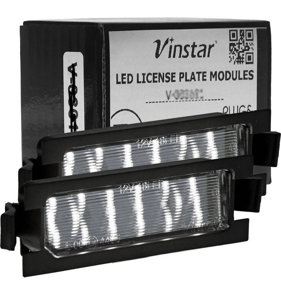 Vinstar KFZ-Ersatzleuchte LED Kennzeichenbeleuchtung E-geprüft für HYUNDAI,  kompatibel mit: Hyundai i30 und KIA Ceed (KEINE Kombis)