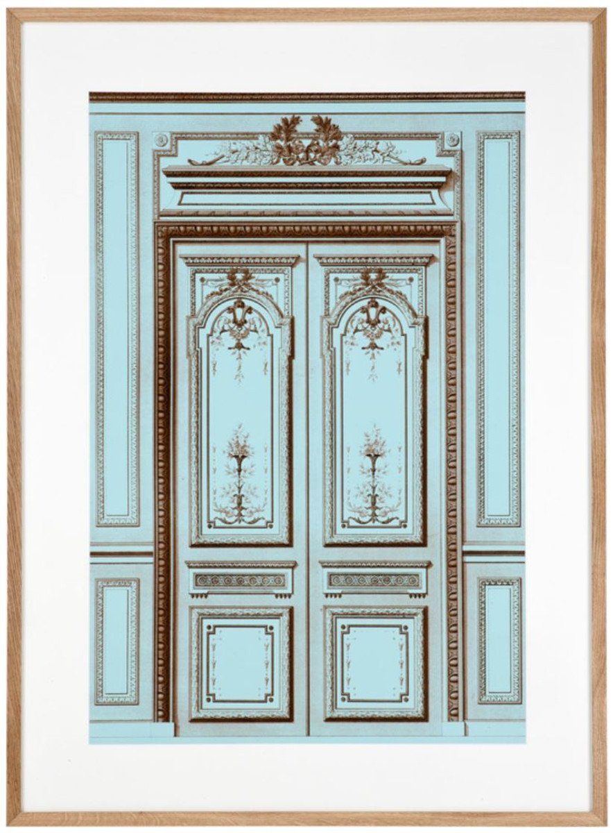 Casa x Französische Türen H. - / Antike Bilderrahmen 113 Set Luxus cm Bilder Kollektion Padrino Mehrfarbig Kunstdruck 83