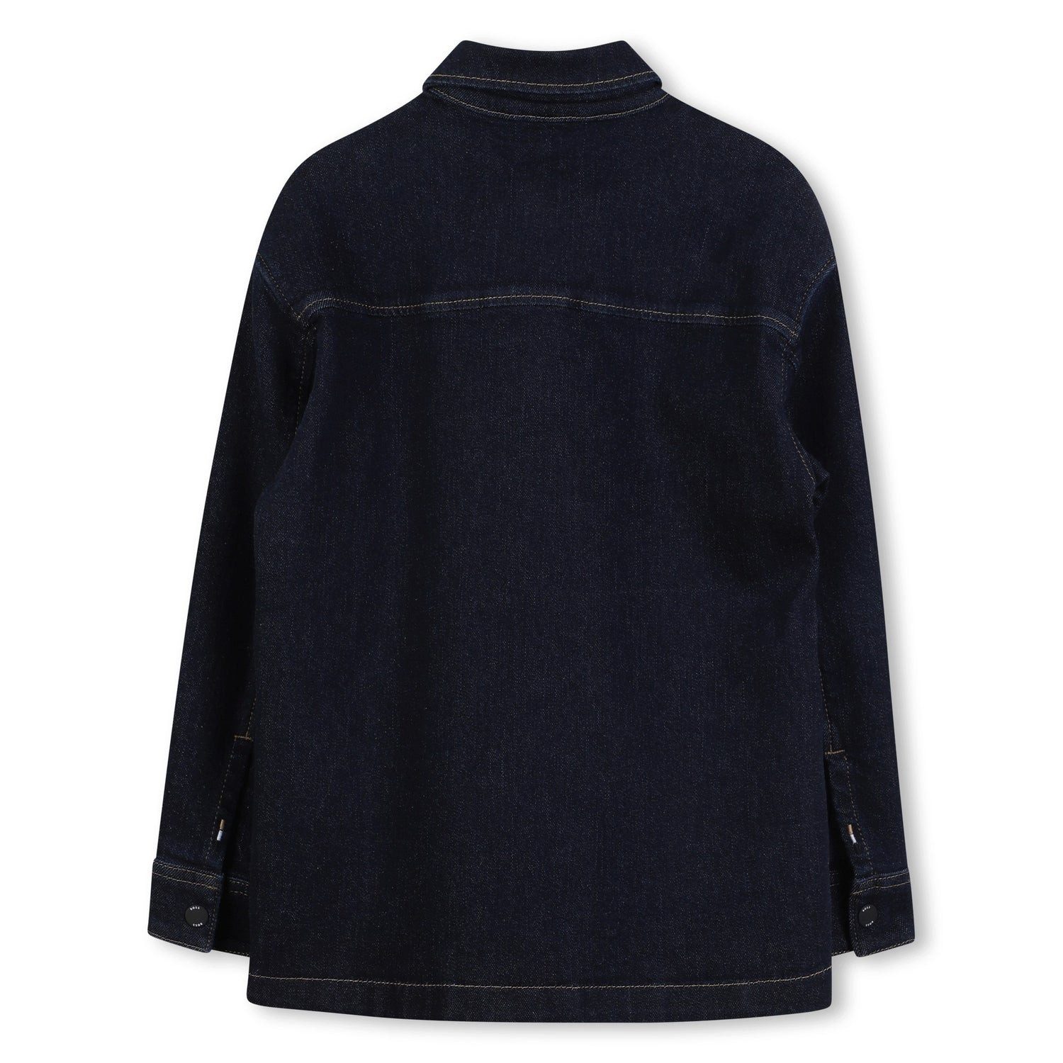Boss Kidswear Jeanshemd BOSS Kidswear Jeanshemd Langarm, Farbe Roher Denim mit Logo-Badge