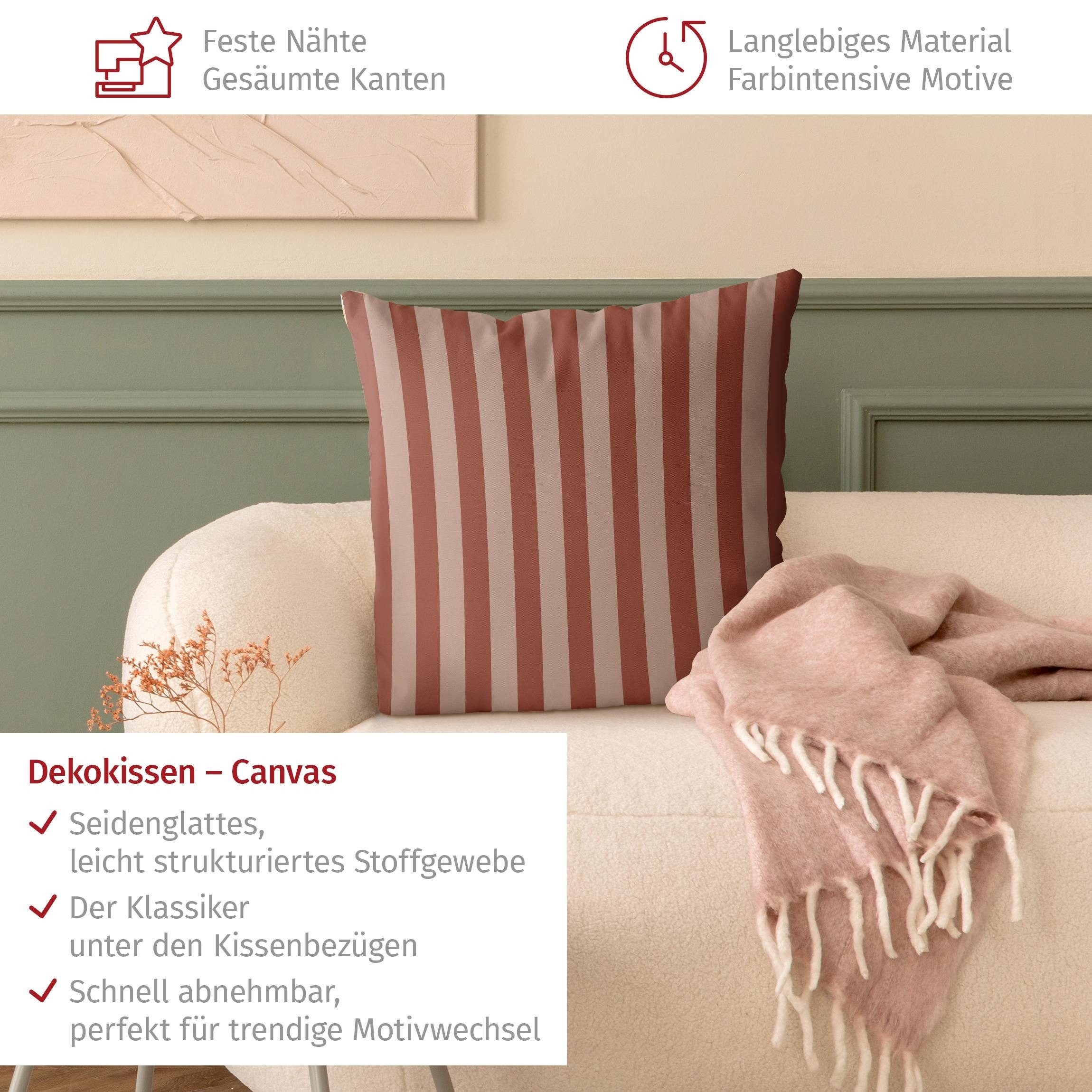 Bilderdepot24 Dekokissen drinnen Kissenhülle/ Sofakissen/ Zierkissen braun Muster, Bezug mit / ohne Füllung Zierkissen Outdoor Sofa Bett