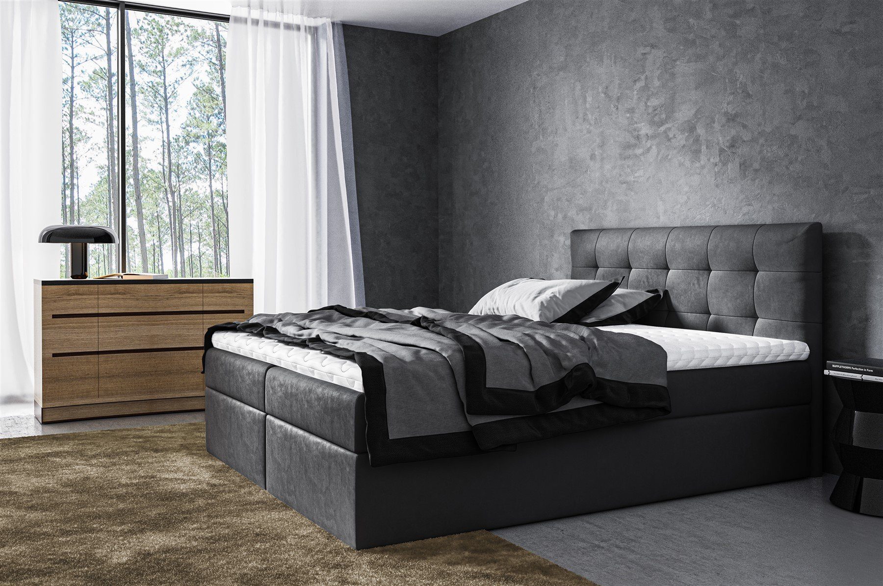Fun Möbel Boxbett Schlafzimmerbett VIDE XL günstig online kaufen