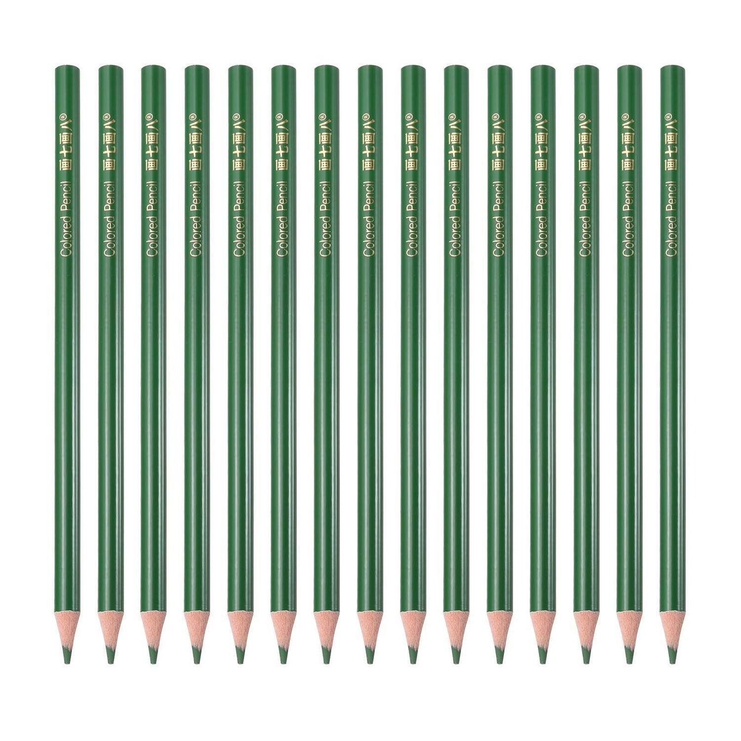 LuxusKollektion Buntstift Buntstifte Set Medium Grün 15 Stück