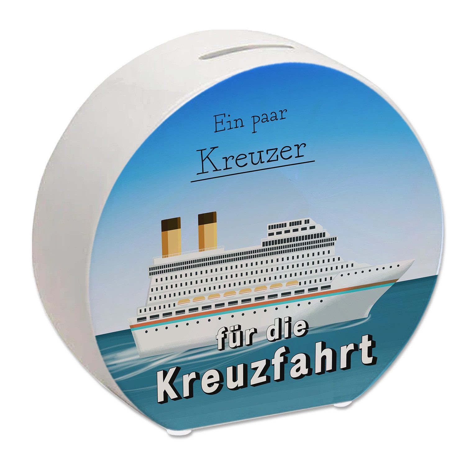 speecheese Spardose Spardose mit Kreuzfahrtschiff und Spruch Ein paar Kreuz günstig online kaufen
