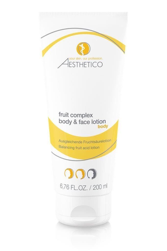 Gesichtspflege fruit complex body & face lotion, 200 ml - Intensivpflege, Aesthetico