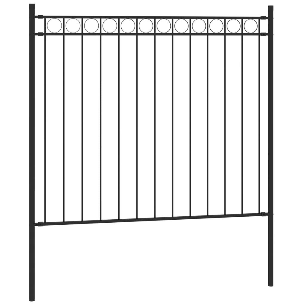 vidaXL Gartenzaun Gartenzaun Stahl 1,7x0,8 m günstig online kaufen