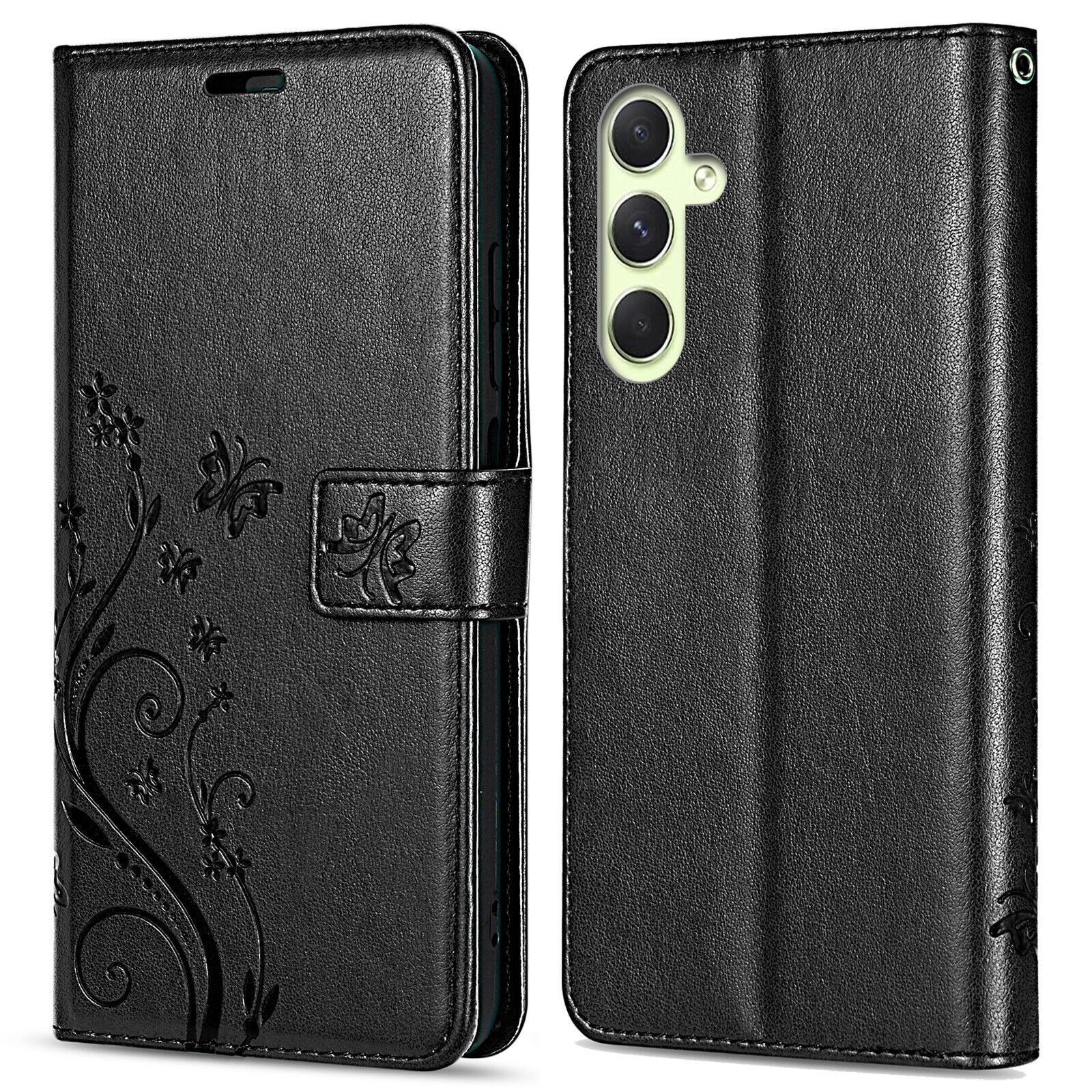betterfon Handyhülle Handytasche für Samsung Galaxy A34 5G Klapphülle, Bookstyle-Hülle: Magnetverschluss 3 Kartenfächer & Standfunktion – Bild 5 von 5