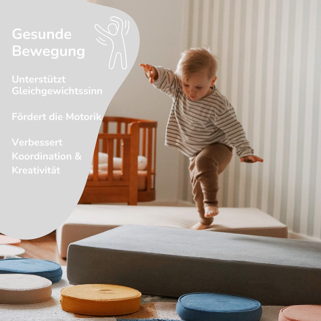 malwim Hüpfspielzeug Cord Hüpfpolster für Kinder / 107x70x17cm / bis 40kg / günstig online kaufen