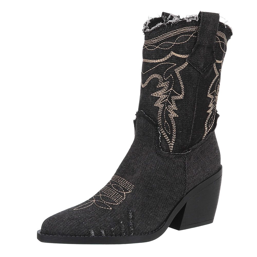 Ital-Design Damen Cowboyboots Freizeit Westernstiefelette (88843764) Blocka günstig online kaufen