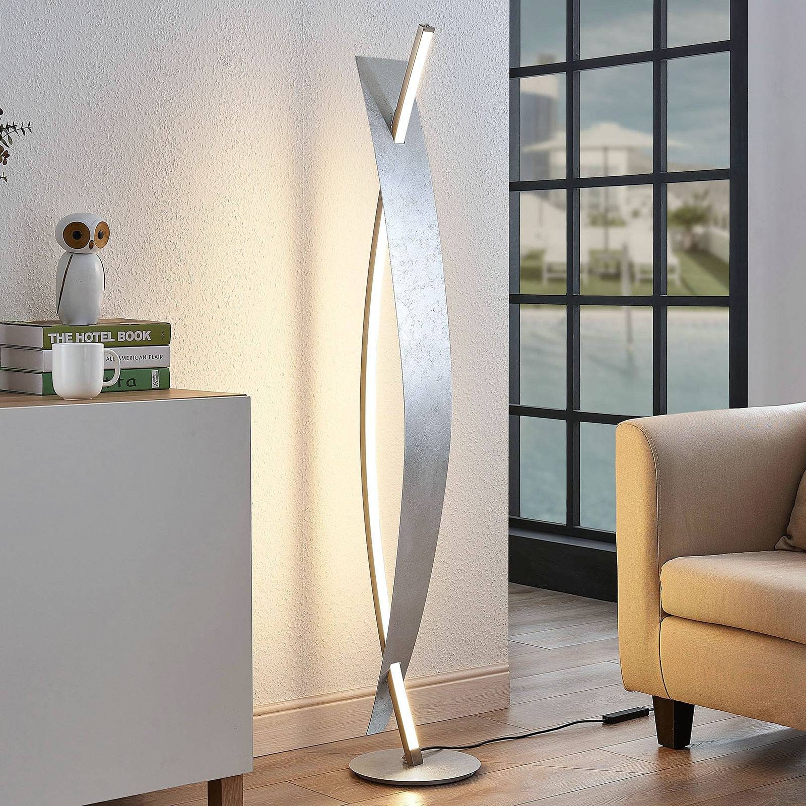 Lucande Stehlampe Marija, Enthalten, LED 24 W gesamt, warmweiß