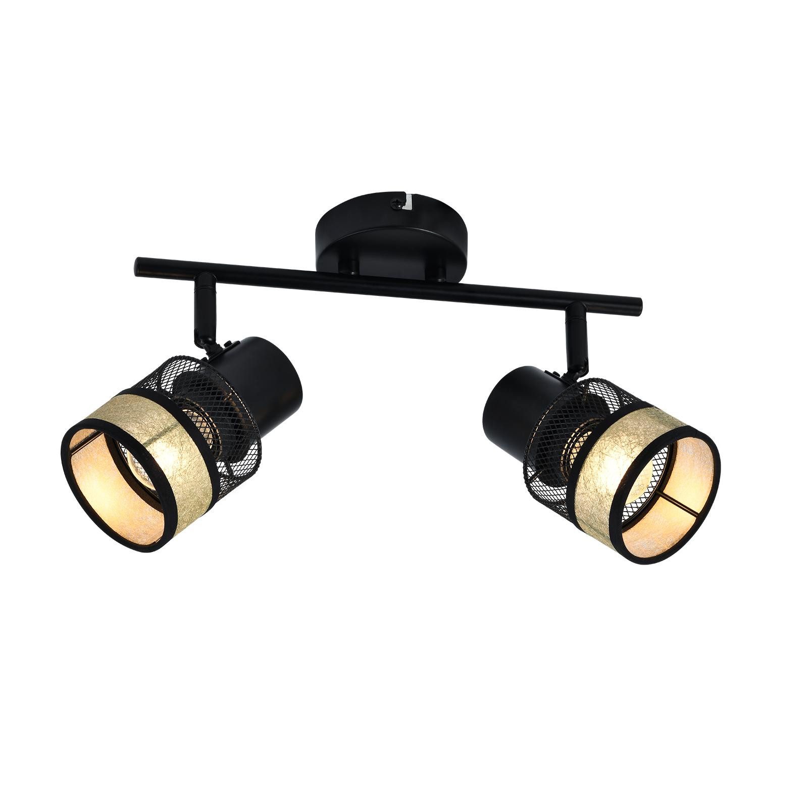 Nettlife Deckenstrahler 1/2/3/4 Flammig Schwarz Vintage E27 Flur Metall Dec günstig online kaufen