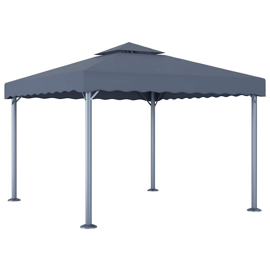 vidaXL Partyzelt Pavillon 300 x 300 cm Anthrazit Aluminium