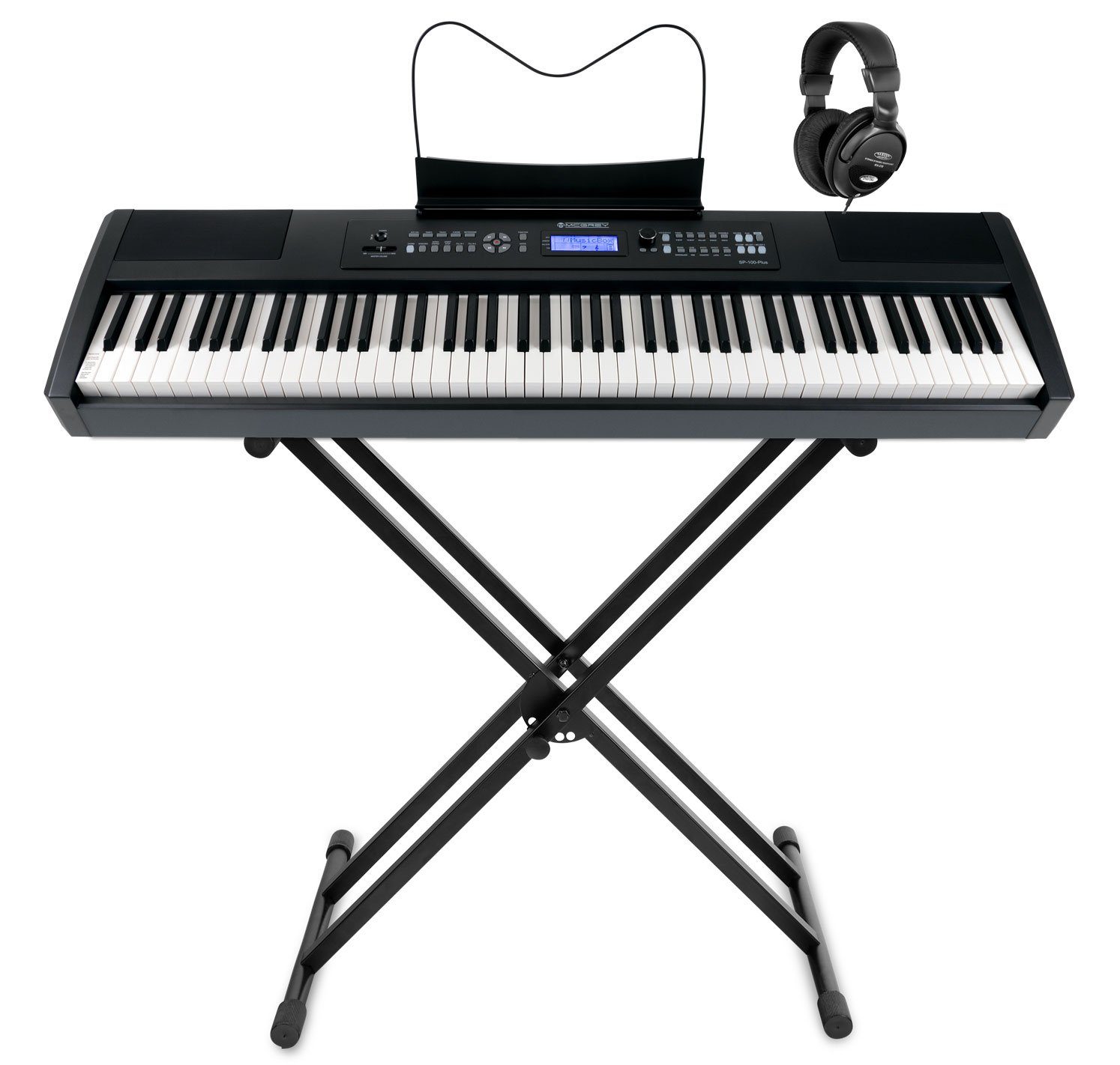 Stage-Piano SP-100 PLUS Stagepiano - 88 gewichtete Tasten mit Hammermechanik