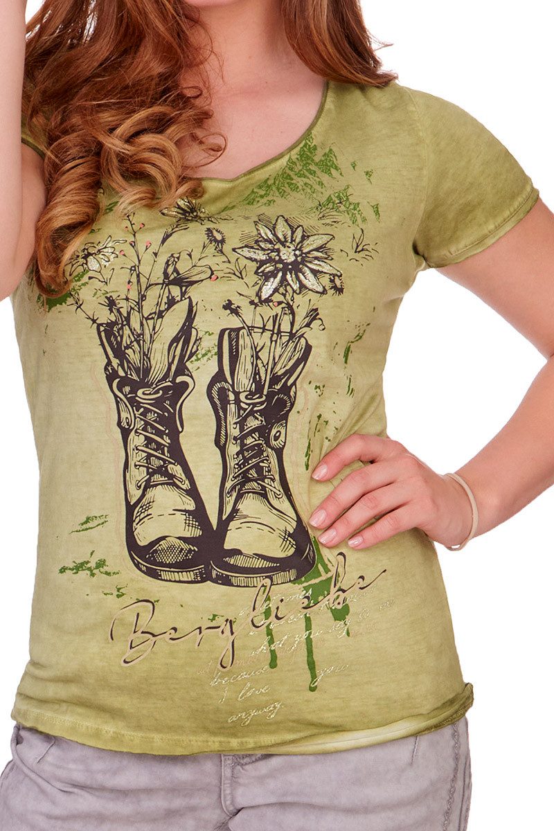 Hangowear Outdoorbluse Trachtenshirt Damen - WIARA - salbei günstig online kaufen