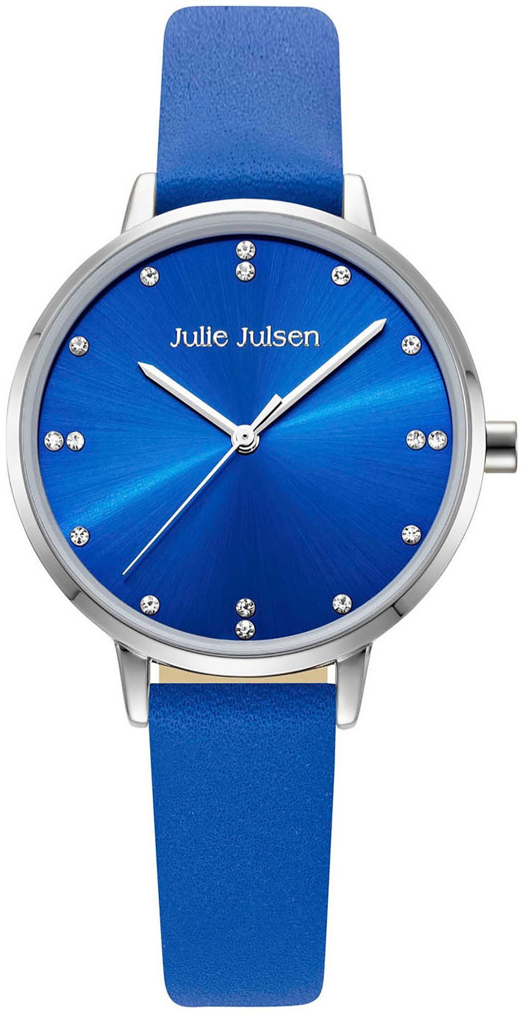 Julie Julsen Quarzuhr COLOR, Armbanduhr, Damenuhr, gehärtetes Mineralglas, PVD-beschichtet
