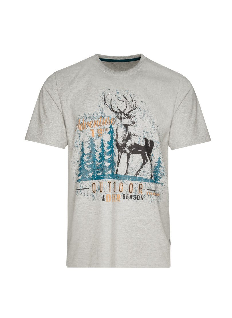Trigema T-Shirt TRIGEMA T-Shirt mit großem Hirsch-Printmotiv (1-tlg) günstig online kaufen